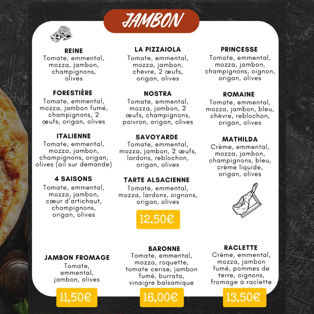 Mathilda La Pizzaiola - Menu Image 3